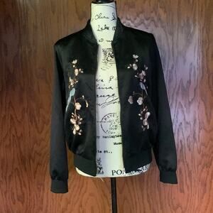 Forever 21 Bird Bomber Jacket